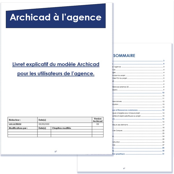 Livret explicatif du modèle Archicad.