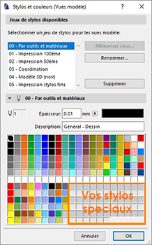 modele-archicad-jeux-de-stylos Les jeux de stylos - Maîtrise des couleurs, et des épaisseurs de stylos pour votre modèle archicad