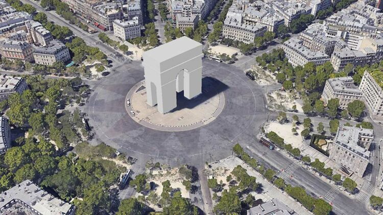 Vue google earth avec projet géoréférencé