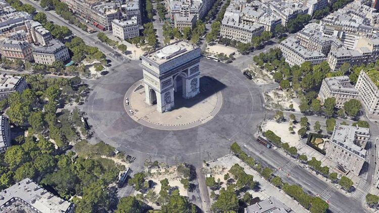 Vue google earth existant