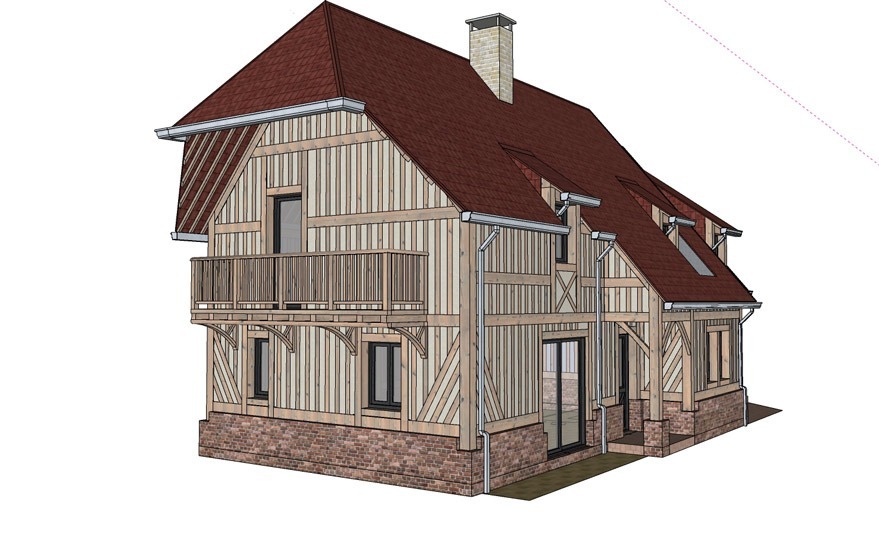 SketchUp pour les artisans - Maison en colombage