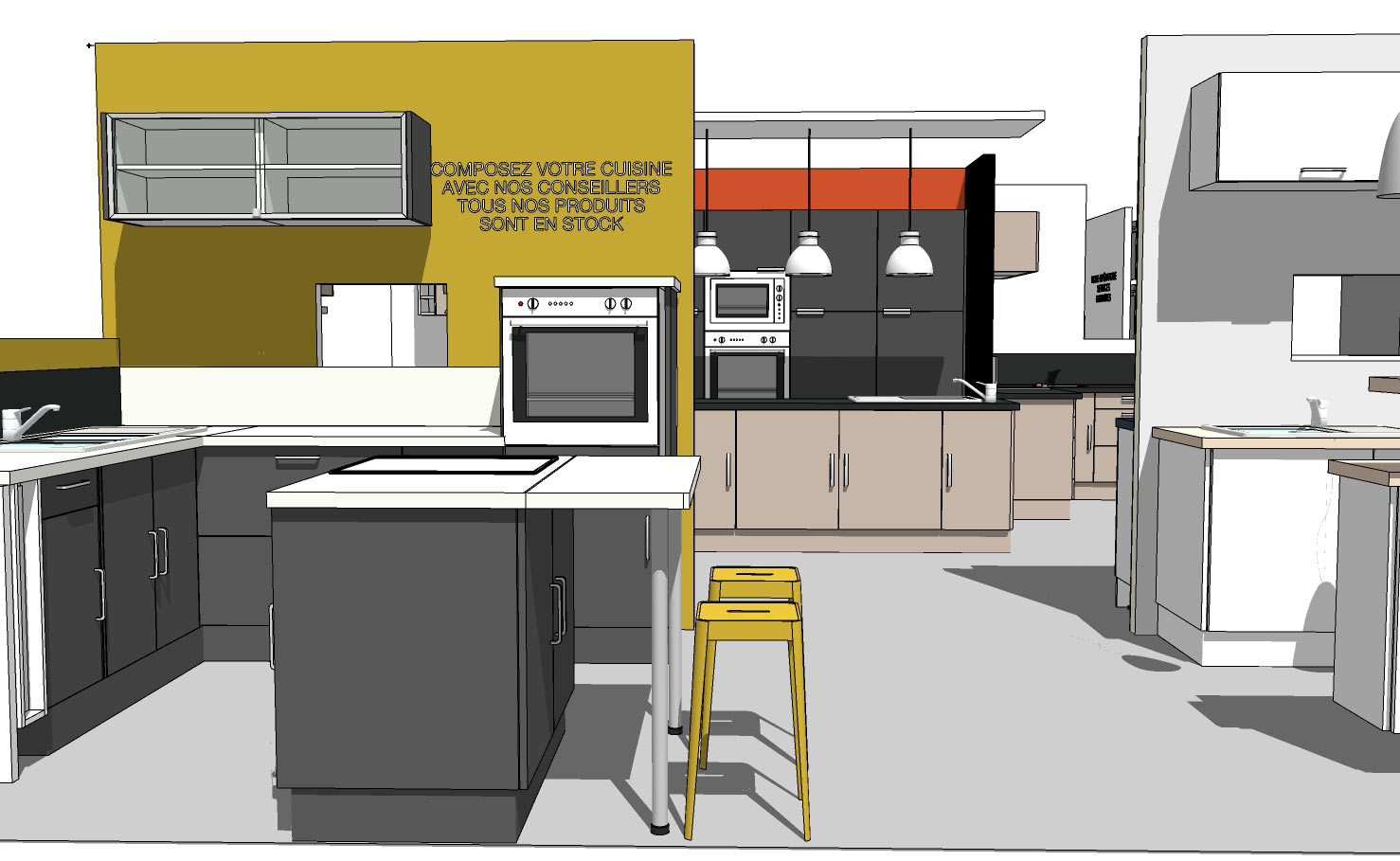 SketchUp - Design cuisine