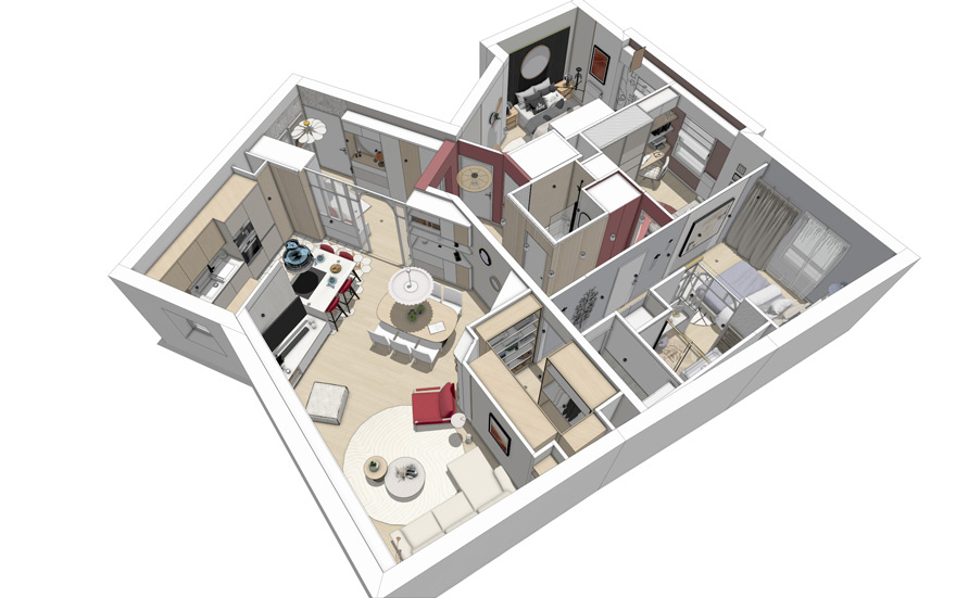 Architecture d'intérieur - Optimisation de l'espace