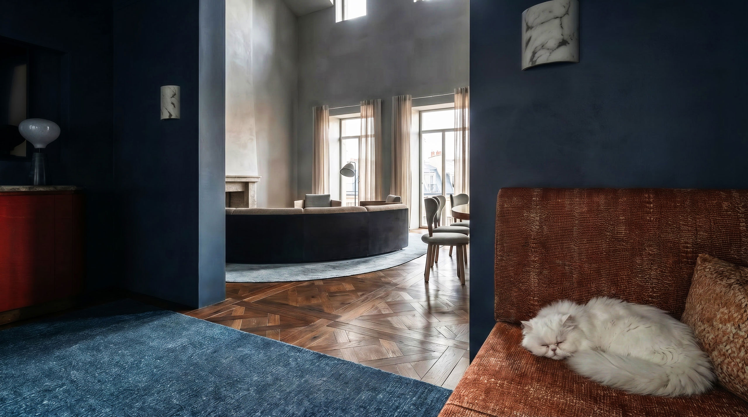 Vues intérieures générées avec l'intelligence artificielle.